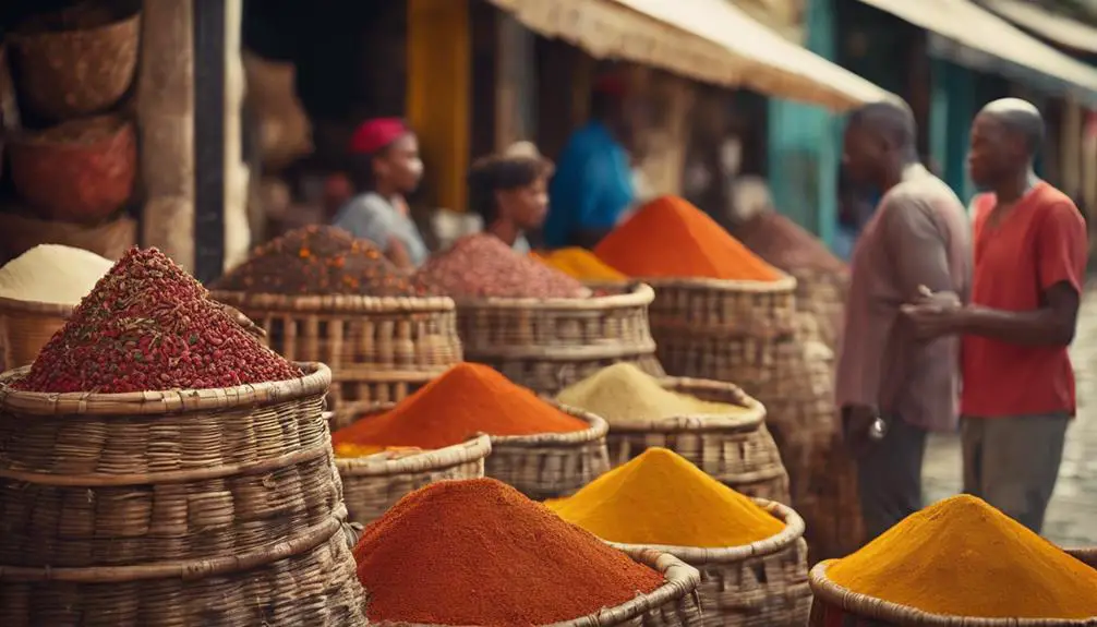 colorful spice market guadeloupe