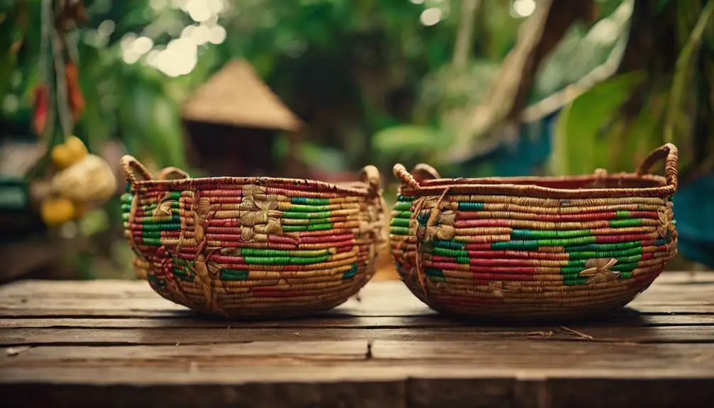 handcrafted maripa baskets