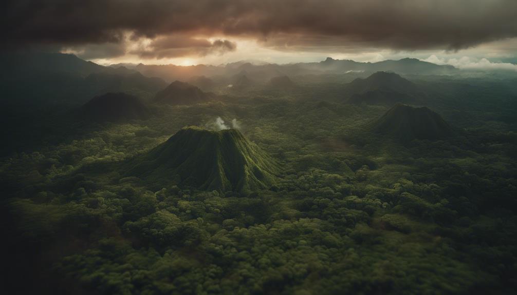 paysage volcanique en guyane