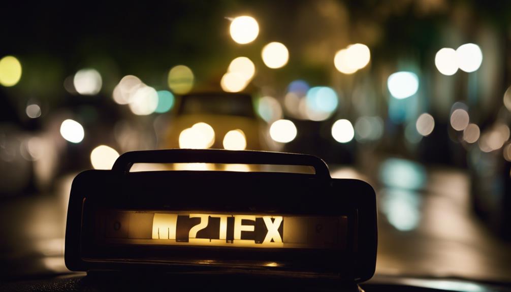 tarifs nocturnes des taxis